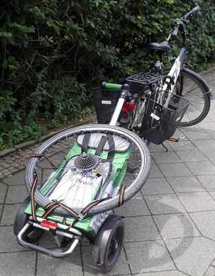 Zurück von  der Fahrradreparatur