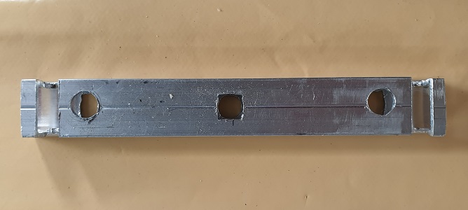 Kupplungshack Detail Alu-Schiene