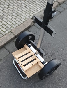 Shoppper als Golf-Trolley mit schwerere Bodenplatte