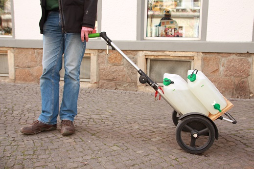 Kanister Transportieren mit Shopper