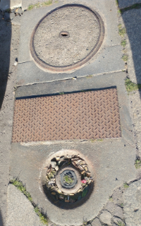 Bodenplatte Handschwengelpumpe Leipzig Wichernstraße